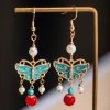 Butterfly-Earrings-Hanfu-Accessories-Women-Vintage-Cheongsam-Collocation-1 Butterfly Earrings Hanfu Accessories Women Vintage Cheongsam Collocation