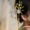 Green-Bamboo-Side-Clip-Hanfu-Bamboo-Leaf-Hairclip-Ancient-Style-Daily-3 Green Bamboo Side Clip Hanfu Bamboo Leaf Hairclip Ancient Style Daily