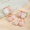 Hanfu-Pink-Headdress-Plush-Ball-Hair-Clip-Children's-Hair-Accessories-4 Hanfu Pink Headdress Plush Ball Hair Clip Children's Hair Accessories
