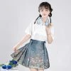 Hanfu-Women-Summer-Weaving-Gold-Ma-Mian-Skirt-New-Fashion-Short-Dress-1 Hanfu Women Summer Weaving Gold Ma Mian Skirt New Fashion Short Dress