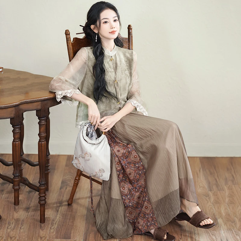 Vintage-Women-Suit-Improved-Hanfu-Spring-Fashion-Clothing-1 Vintage Women Suit Improved Hanfu Spring Fashion Clothing