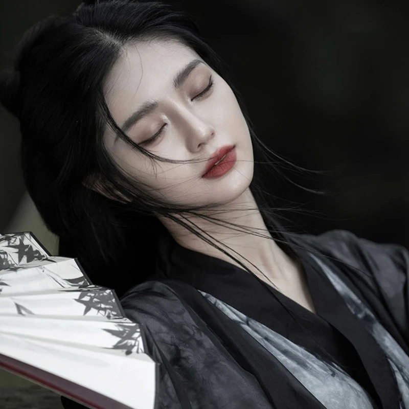 Weijin-Wuxia-Costume-Hanfu-Robe-Performance-Dress-4 Weijin Wuxia Costume Hanfu Robe Performance Dress