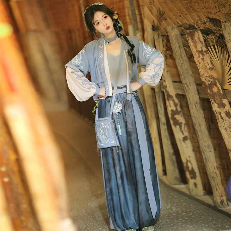 Women-Summer-Songku-Daily-HanFu-Casual-Clothing-1 Women Summer Songku Daily HanFu Casual Clothing