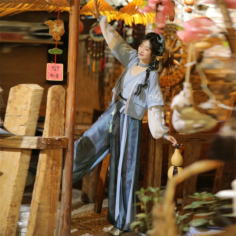 Women-Summer-Songku-Daily-HanFu-Casual-Clothing-2 Women Summer Songku Daily HanFu Casual Clothing