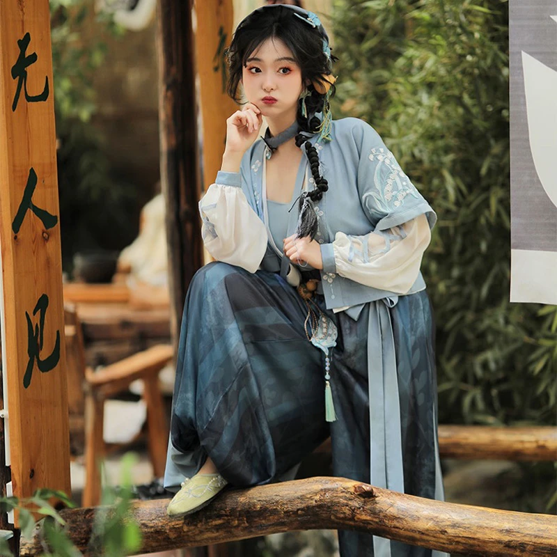 Women-Summer-Songku-Daily-HanFu-Casual-Clothing-4 Women Summer Songku Daily HanFu Casual Clothing