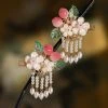 Cute-Peach-Hair-Clip-Children-Vintage-Hanfu-Headdress-2 Cute Peach Hair Clip Children Vintage Hanfu Headdress