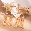 Golden-Butterfly-Hair-Clip-Hanfu-Daily-Girl-Fairy-Headdress-1 Golden Butterfly Hair Clip Hanfu Daily Girl Fairy Headdress