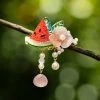 Hanfu-Headdress-Watermelon-Children-Classical-Hair-Clip-Sweet-Accessories-2 Hanfu Headdress Watermelon Children Classical Hair Clip Sweet Accessories