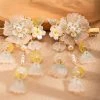 Pink-Hanfu-Girls-Hair-Clips-Flower-Tassel-Headpiece-2 Hanfu Girls Hair Clips Flower Tassel Headpiece