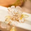 Pink-Hanfu-Girls-Hair-Clips-Flower-Tassel-Headpiece-3 Hanfu Girls Hair Clips Flower Tassel Headpiece