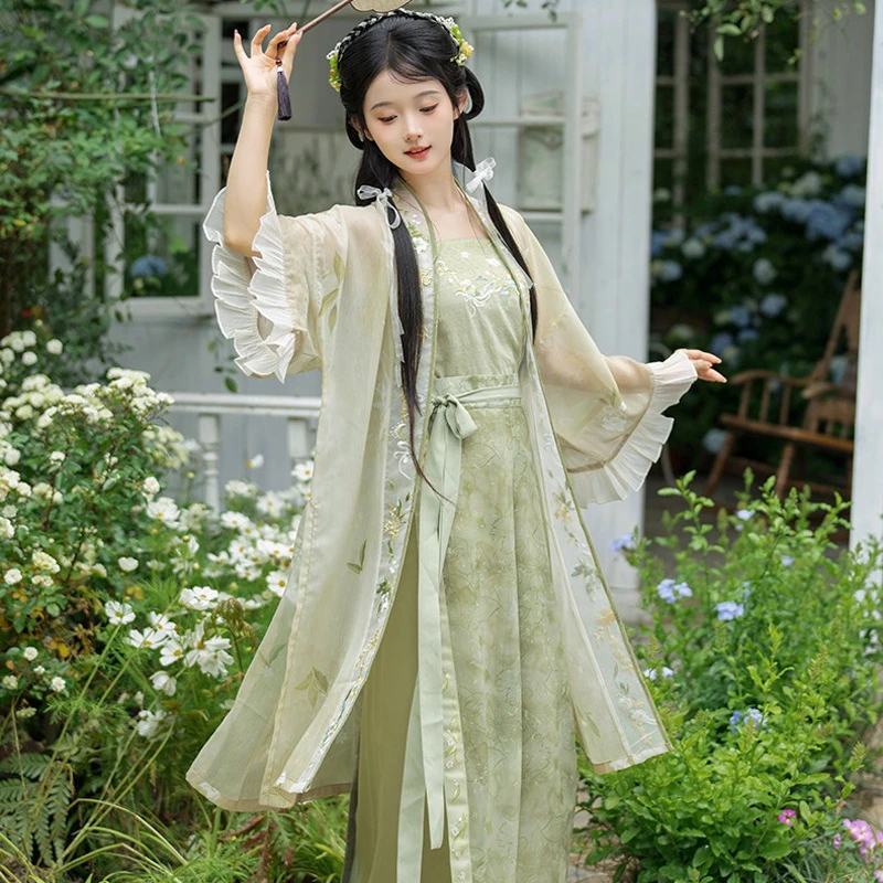 Song-Hanfu-Summer-Women-Fashion-Songku-Green-Colours-1 Spring Songku