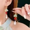 Women-Hanfu-Pearl-Earrings-Fashion-Clouds-Ear-Jewellery-1 Women Hanfu Pearl Earrings Fashion Clouds Ear Jewellery