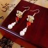 Women-Hanfu-Pearl-Earrings-Fashion-Clouds-Ear-Jewellery-3 Women Hanfu Pearl Earrings Fashion Clouds Ear Jewellery