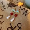 Women-Hanfu-Pearl-Earrings-Fashion-Clouds-Ear-Jewellery-4 Women Hanfu Pearl Earrings Fashion Clouds Ear Jewellery