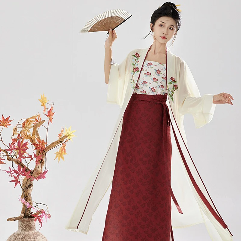 Women's-Song-Fashion-Hanfu-Long-Shirt-Fashion-Daily-Skirt-4 Women's Song Fashion Hanfu Long Shirt Fashion Daily Skirt