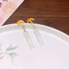 Cheongsam-Accessories-Chinese-Bamboo-Leaf-Earrings-Simple-Ear-Drops-3 Cheongsam Accessories Chinese Bamboo Leaf Earrings Simple Ear Drops