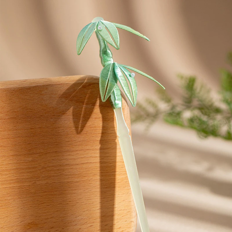 Hanfu-Hairpin-Handmade-Bamboo-Leaf-Chanhua-Craft-1 Hanfu Hairpin Handmade Bamboo Leaf Chanhua Craft
