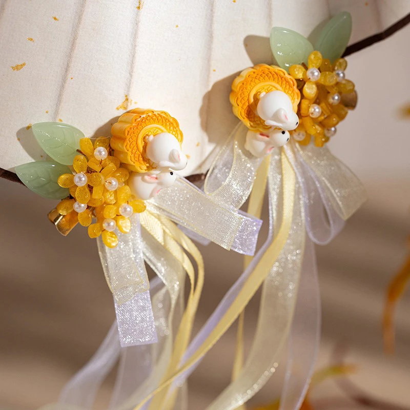 Jade-Rabbit-Hair-Clip-Mid-Autumn-Hanfu-Tassel-Headdress-2 Jade Rabbit Hair Clip Mid Autumn Hanfu Tassel Headdress