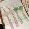 Lotus-Ear-Hooks-Chinese-Style-Classical-Resin-Earrings-Cheongsam-Accessories-2 Lotus Ear Hooks Chinese Style Classical Resin Earrings Cheongsam Accessories