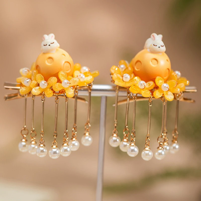 Mid-Autumn-Children-Classical-Hair-Clip-Rabbit-Hanfu-Accessories-3 Mid-Autumn Children Classical Hair Clip Rabbit Hanfu Accessories