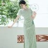 Modified-Cheongsam-Green-Women's-Summer-Dresses-4 Modified Cheongsam Green Women's Summer Dresses