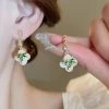 Niche-Earrings-Clouds-Bamboo-Leaves-Retro-Earrings-Hanfu-Cheongsam-Accessories-1 Gold Leaf