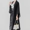 Song-Dynasty-Women-Summer-Hanfu-Butterfly-Black-Costume-2 Song Dynasty Women Summer Hanfu Butterfly Black Costume