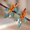 Women-Hanfu-Hair-Clips-Gradient-Pumpkin-Children-Accessories-2 Women Hanfu Hair Clips Gradient Pumpkin Children Accessories