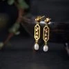 Bamboo-Leaf-Earrings-Women's-Dignified-Hollowed-Ears-Jewellery-1 Bamboo Leaf Earrings Women's Dignified Hollowed Ears Jewellery