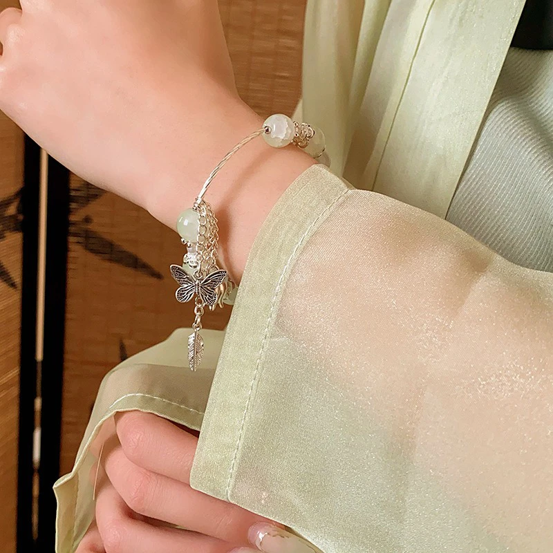 Butterfly-Hanfu-Bracelet-Fashion-Niche-Hand-Jewelry-2 Butterfly Hanfu Bracelet Fashion Niche Hand Jewelry