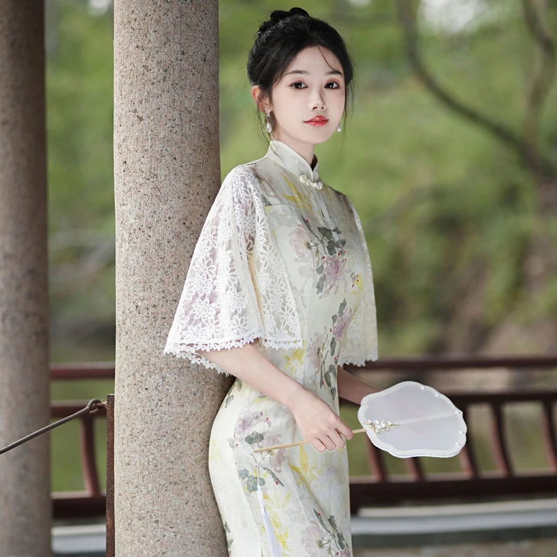Chinese-Dress-Women's-Summer-Breathable-Improved-Cheongsam-3 Chinese Dress Women's Summer Breathable Improved Cheongsam