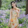 Fashion-Ladies-Cheongsam-Sleeveless-Summer-Dresses-3 Fashion Ladies Cheongsam Sleeveless Summer Dresses