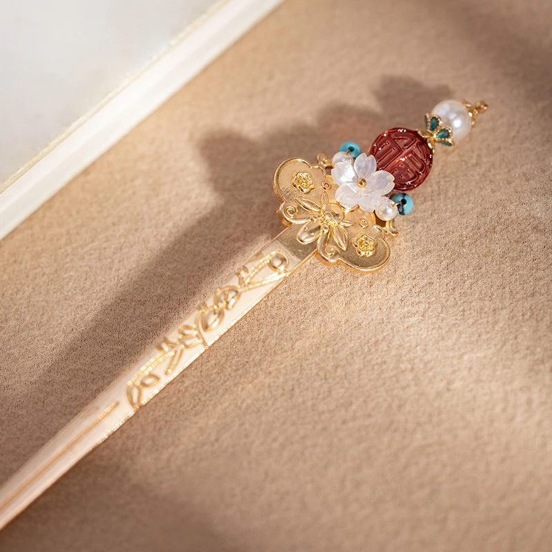Hanfu-Classical-Gold-Qipao-Traditional-Hairpin-1 Hanfu Classical Gold Qipao Traditional Hairpin