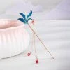 Hanfu-Simple-Hairpin-Blue-Headdress-Tassel-Ancient-Style-Accessories-2 Hanfu Simple Hairpin Blue Headdress Tassel Ancient Style Accessories