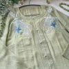 Ming-Dynasty-Hanfu-Women-Embroidered-Round-Neck-Shirt-Ma-Mian-Skirt-Breathable-Daily-3 Ming Dynasty Hanfu Women Embroidered Round Neck Shirt Ma Mian Skirt Breathable Daily