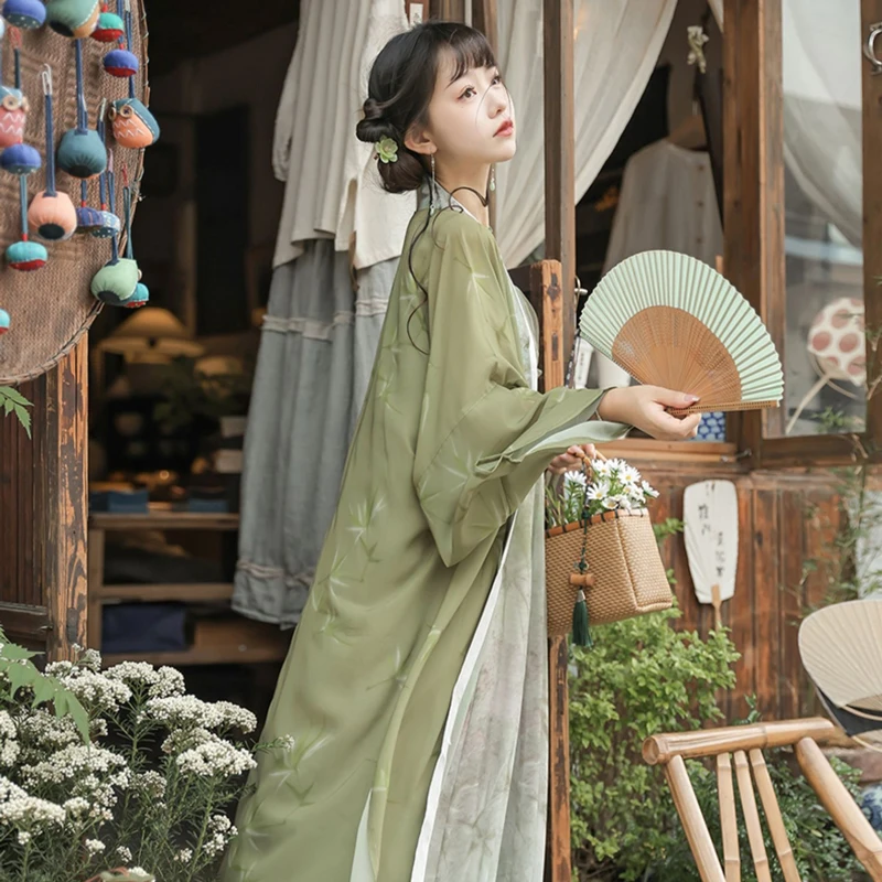 Song-Dynasty-Ladies-Hanfu-Vintage-Dress-Daily-Autumn-Wear-3 Song Dynasty Ladies Hanfu Vintage Dress Daily Autumn Wear