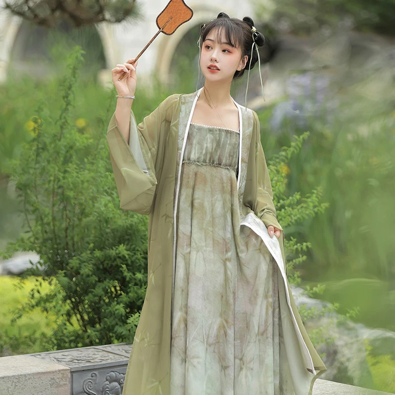 Song-Dynasty-Ladies-Hanfu-Vintage-Dress-Daily-Autumn-Wear-4 Song Dynasty Ladies Hanfu Vintage Dress Daily Autumn Wear