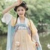 Tang-Dynasty-Hanfu-Ladies-Qixiong-Shanqun-Cute-Summer-Dress-2 Tang Dynasty Hanfu Ladies Qixiong Shanqun Cute Summer Dress
