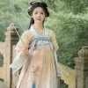 Tang-Dynasty-Hanfu-Ladies-Qixiong-Shanqun-Cute-Summer-Dress-4 Tang Dynasty Hanfu Ladies Qixiong Shanqun Cute Summer Dress