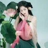 Tang-Dynasty-Hanfu-Qixiong-Shanqun-Summer-Lotus-Long-Skirt-2 Tang Dynasty Hanfu Qixiong Shanqun Summer Lotus Long Skirt