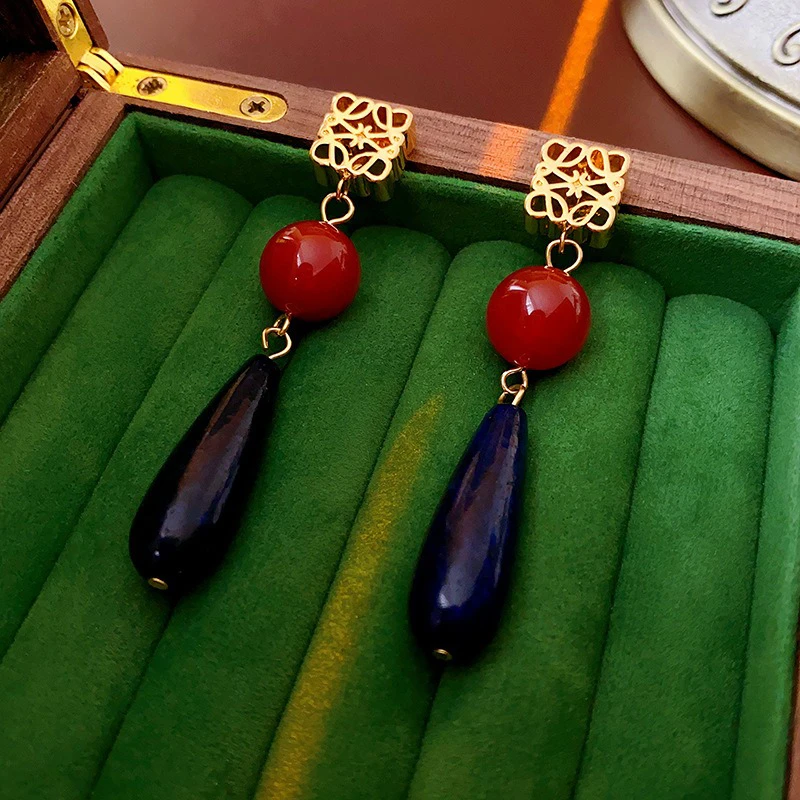 Vintage-Women-Earrings-Water-Drops-Delicate-Ear-Jewellery-2 Vintage Women Earrings Water Drops Delicate Ear Jewellery