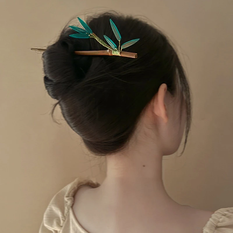 Vintage-Wooden-Bamboo-Hairpin-Elegant-Hair-Accessories-3 Vintage Wooden Bamboo Hairpin Elegant Hair Accessories