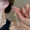 Copper-Money-Bamboo-Tassel-Earrings-Vintage-Light-Elegant-Ear-Accessories-4 Copper Money Bamboo Tassel Earrings Vintage Light Elegant Ear Accessories