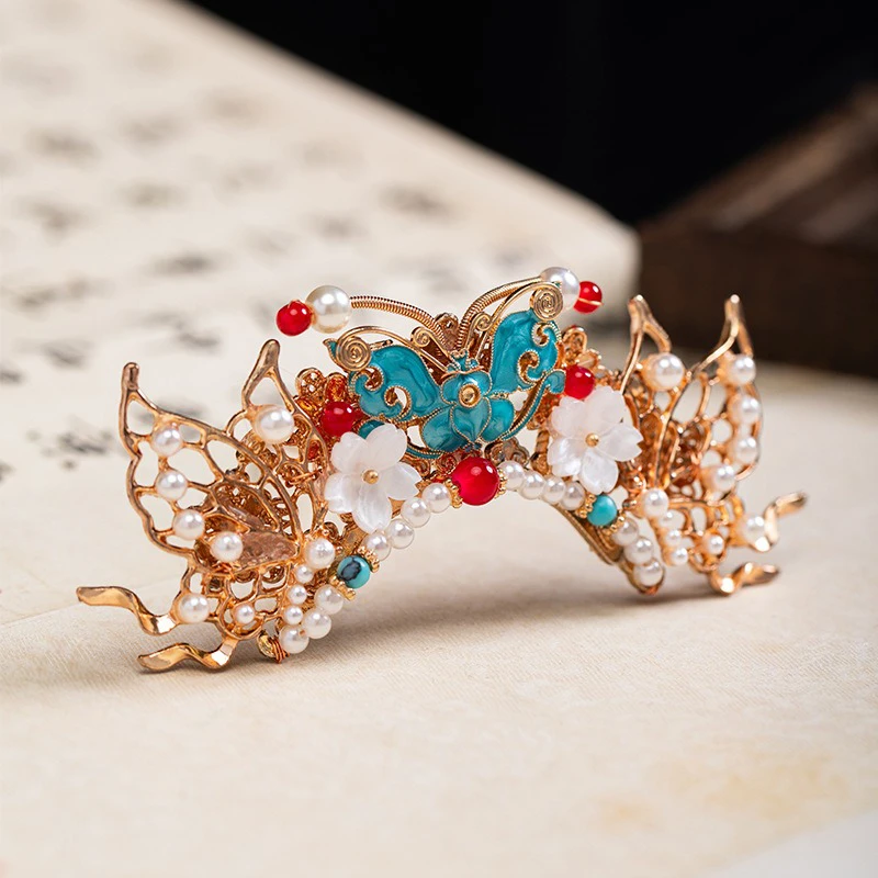 Fairy-Hair-Crown-Top-Hairpin-Vintage-Hanfu-Hair-Accessories-Butterfly-1 Fairy Hair Crown Top Hairpin Vintage Hanfu Hair Accessories Butterfly