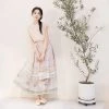 Ladies-Fashion-Hanfu-Ming-Short-Shirt-Ma-Mian-Skirt-Summer-Pink-2 Ladies Fashion Hanfu Ming Short Shirt Ma Mian Skirt Summer Pink