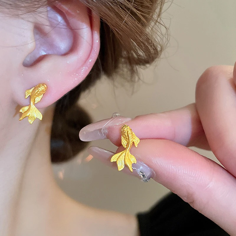 Ladies-Hanfu-Earrings-Goldfish-Fashion-Jewellery-1 Golden Koi