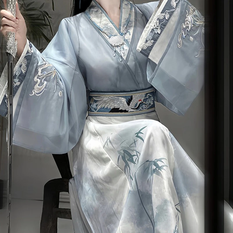 Martial-Arts-Women-Hanfu-Jiaoling-Ruqun-Wei-Jin-Style-2 Martial Arts Women Hanfu Jiaoling Ruqun Wei Jin Style