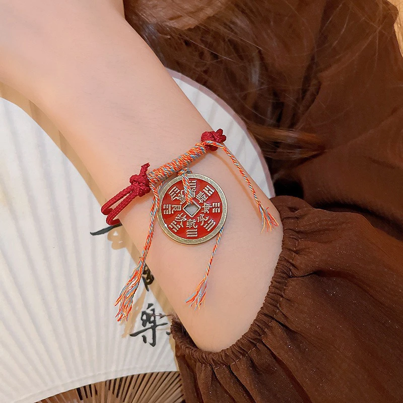 Niche-Hand-Jewellery-Bagua-Copper-Coin-Bracelet-4 Niche Hand Jewellery Bagua Copper Coin Bracelet