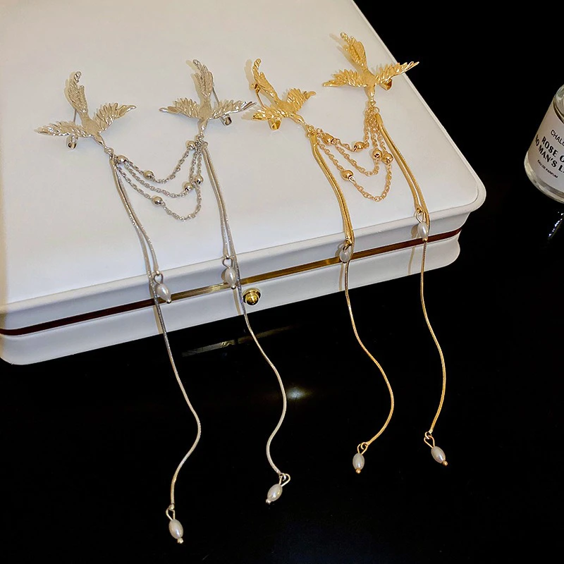 Phoenix-Pearl-Tassel-Brooch-Delicate-Niche-Versatile-Pin-Accessories-3 Phoenix Pearl Tassel Brooch Delicate Niche Versatile Pin Accessories