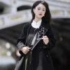 Women's-Black-Coat-Fashion-Hanfu-Daily-Fall-Costume-2 Women's Black Coat Fashion Hanfu Daily Fall Costume